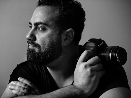 Studio portrait of Madrid wedding photographer Miguel Onieva of Spain Madrid wedding and elopement destination photographer Miguel Onieva in Spain