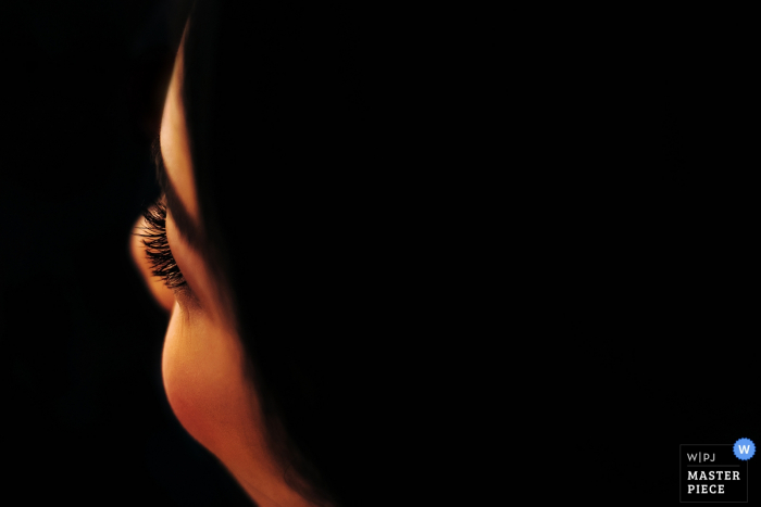 Photo by: <a href="https://www.wpja.com/contests/2017-tri2-photography-competition/minimalism/2029196">Wenjie Han - United States</a> New York City wedding photographer captured this unique portrait of the bride which only showcases her cheeks and eyelashes
