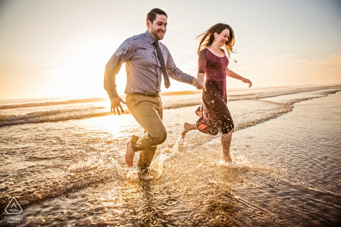 Hochzeitsfotograf in Baltimore für Maryland-Verlagsfotos am Strand