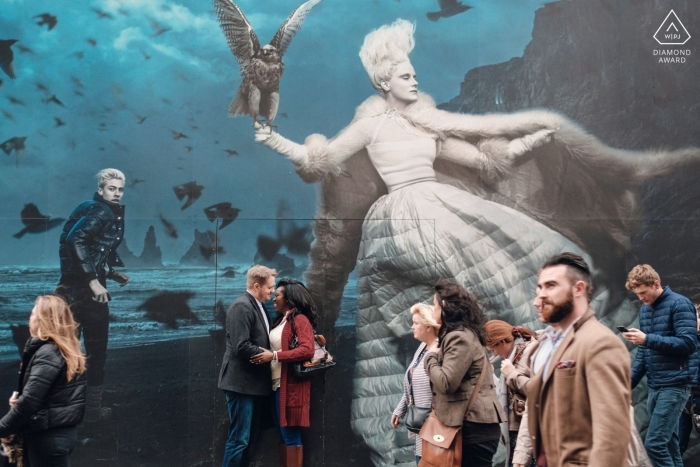 Photo by: <a href="https://www.wpja.com/photos/diamond-award-top-wedding-engagement-photographer/2170066">Wayne La - London London London pre-wedding Street mural Photography.