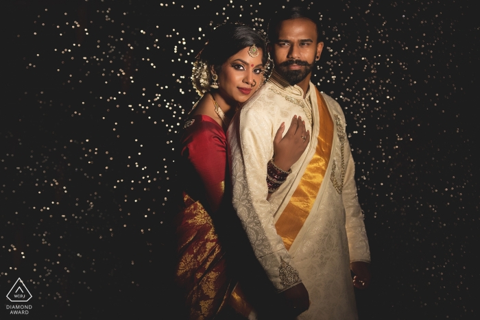 Photo by: <a href="https://www.wpja.com/photos/diamond-award-top-wedding-engagement-photographer/2170116">Sheraz Khwaja - Ilfod Essex Essex Engagement Photography. Pre-wedding portrait was a single light.