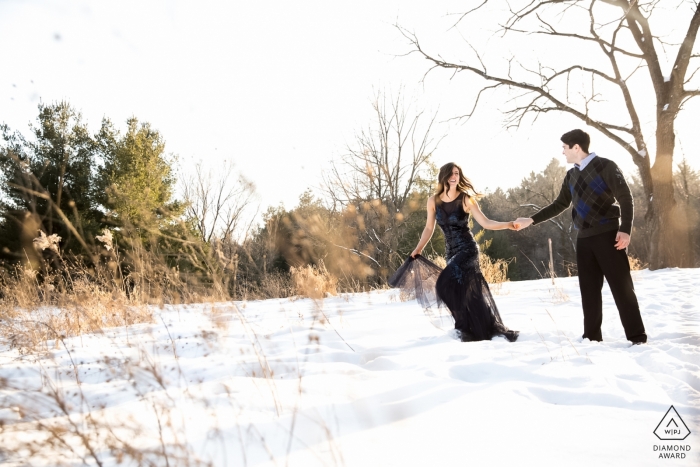 Fotografo del ritratto pre-matrimonio | Minneapolis, MN Fotografia di fidanzamento