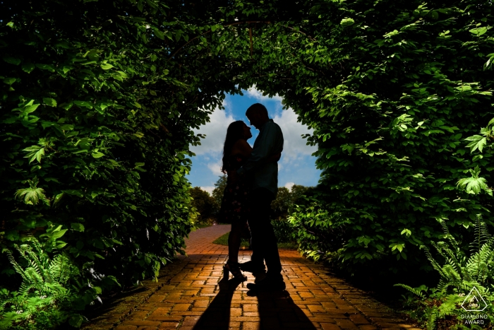 Photo by: <a href="https://www.wpja.com/photos/diamond-award-top-wedding-engagement-photographer/2269046">Kelly Giardina - United States Wedding Photographer</a> NJ pre-wedding portrait photography session with a couple silhouetted