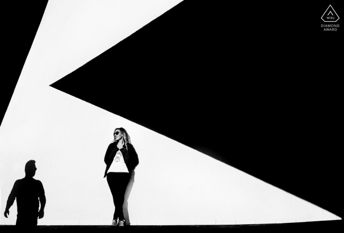 Black & White Engagement Portraits in Murcia, Spain Black & White Engagement Portraits in Murcia, Spain