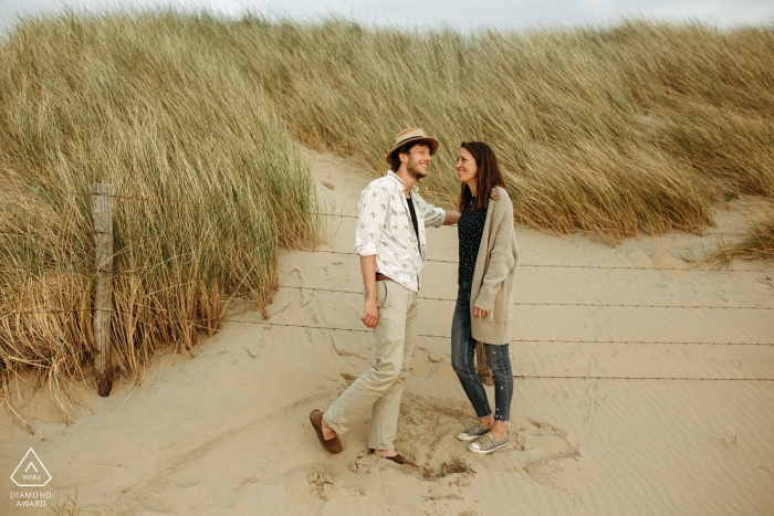 Photo by: <a href="https://www.wpja.com/photos/diamond-award-top-wedding-engagement-photographer/2321066">Damir Plavotic - Rijeka Primorje-Gorski Kotar county Engagement photo session for a couple on the sandy beach near Utrecht.