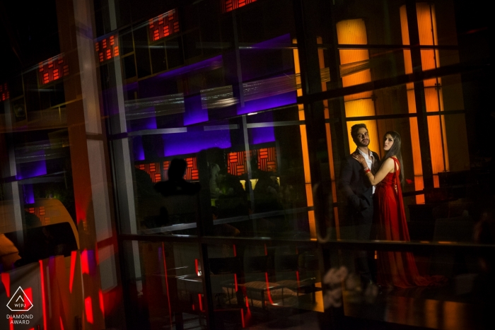 Photo by: <a href="https://www.wpja.com/photos/diamond-award-top-wedding-engagement-photographer/2350841">Sephi Bergerson - Jackny Parra Goa Pre-Wedding Photography session inside a building in Phuket