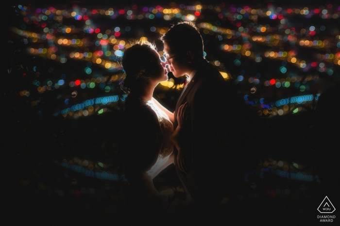 Wedding photo in Fujian of China night engagement photography Wedding photographer in Fujian for China engagement photography