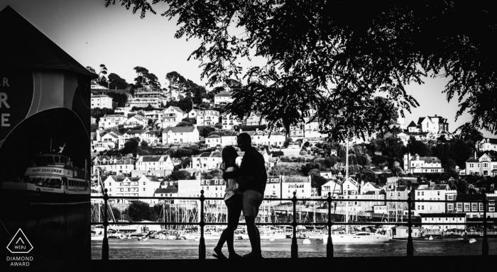 Ritratto di fidanzamento anteriore di Dartmouth - Fotografia di matrimonio GRW