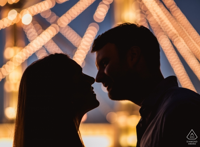Photo by: <a href="https://www.wpja.com/photos/diamond-award-top-wedding-engagement-photographer/2350851">Robin Goodlad - Wimborne Minster Dorset England destination wedding photography | Dorset engagement photograph of a couple about to kiss