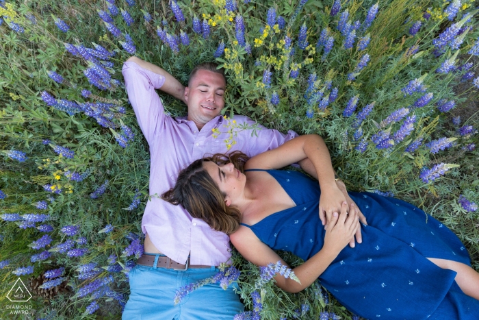 Photographe de mariage à destination du lac Tahoe | Photographie de séance d'engagement de Californie