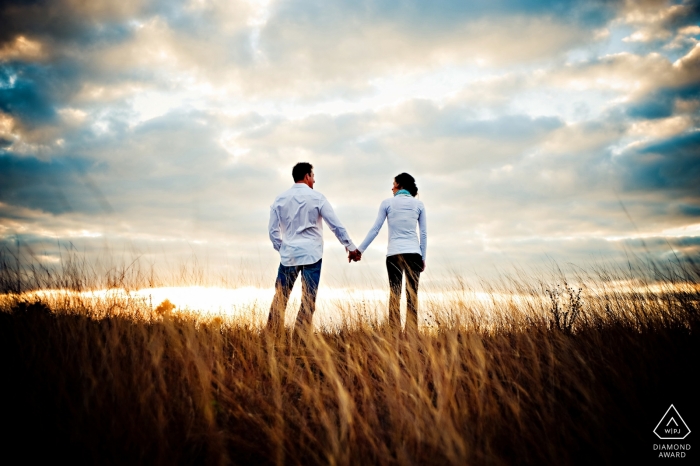 Key West, Florida Wedding Engagement Photographs at the Beach near Sunset