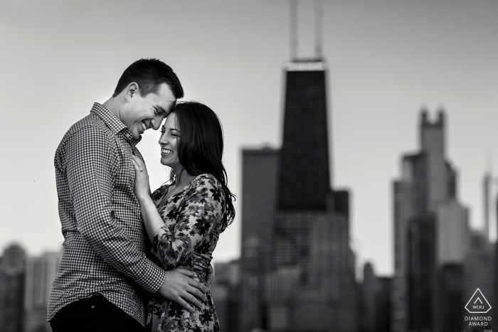 Photo by: <a href="https://www.wpja.com/photos/diamond-award-top-wedding-engagement-photographer/2424311">Travis Haughton - Oak Park Illinois Engagement portrait session at North Ave. Beach, Chicago Illinois