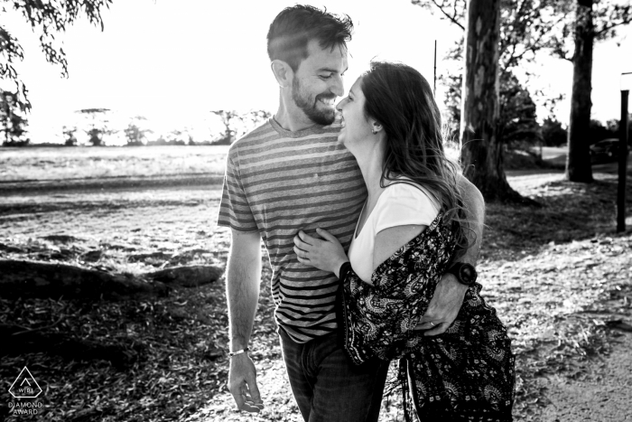 Photo by: <a href="https://www.wpja.com/photos/diamond-award-top-wedding-engagement-photographer/2420301">Andres Preumayr - Rosario Santa Fe CarcaraƱa, Argentina Pre Wedding Portraits - side by side couple in black and white