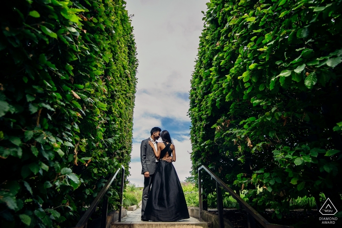 chicago Illinois Engagement Formalne Outdoor PhotoShoot