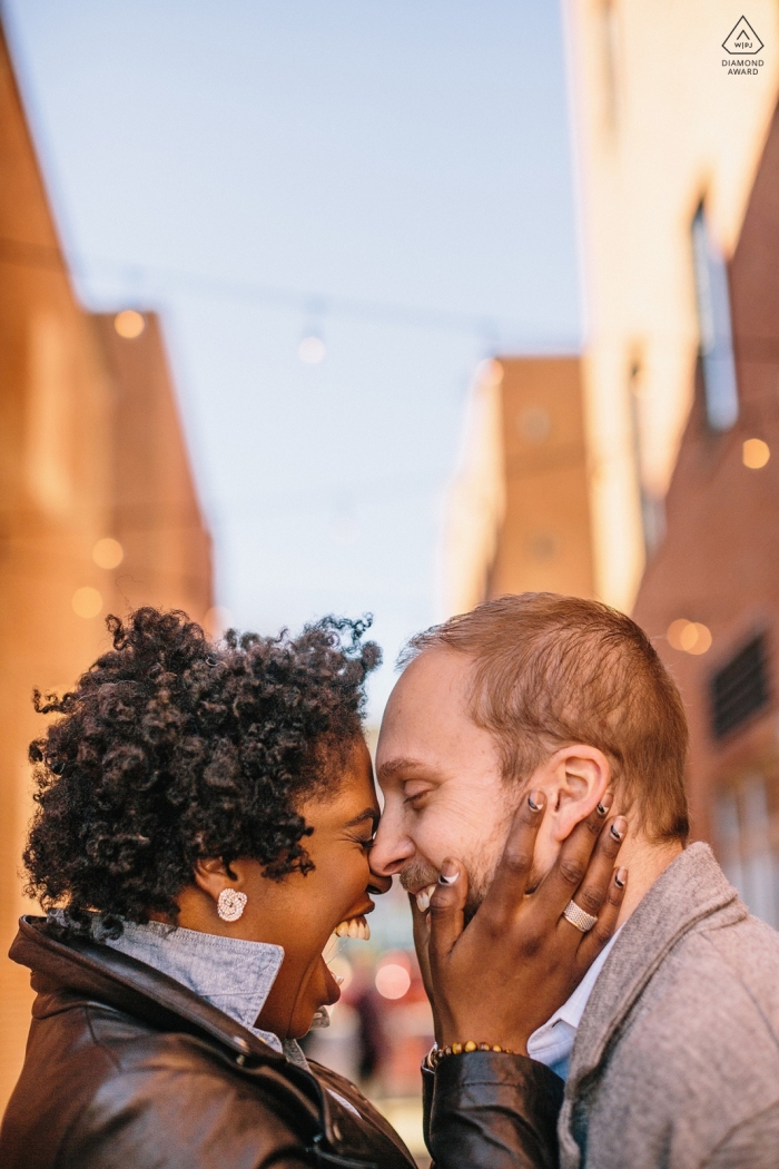 Photo by: <a href="https://www.wpja.com/photos/diamond-award-top-wedding-engagement-photographer/2422236">Edward Underwood - Washington DC District Of Columbia Fells Point | Baltimore, MD - Hilarious bride-to-be working hard to get a laugh!