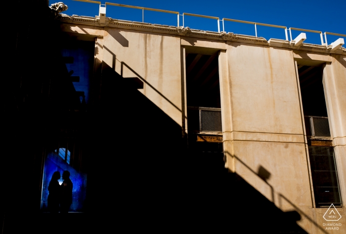 Spain Baza-Granada Engagement Portrait Shoot in the Urban Shadows
