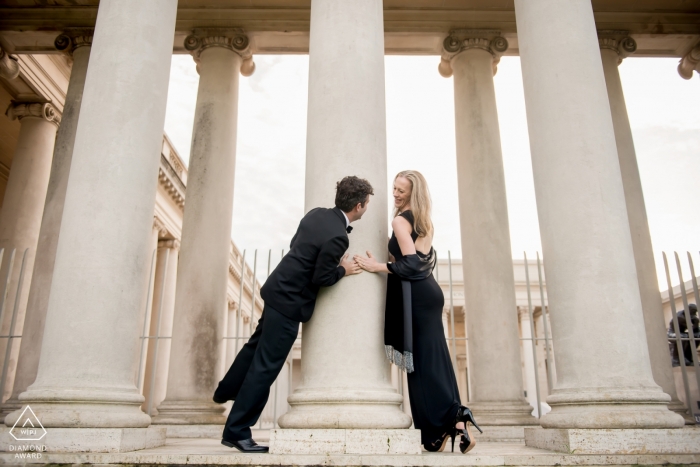 Legion of Honor engagement session - fun with couple