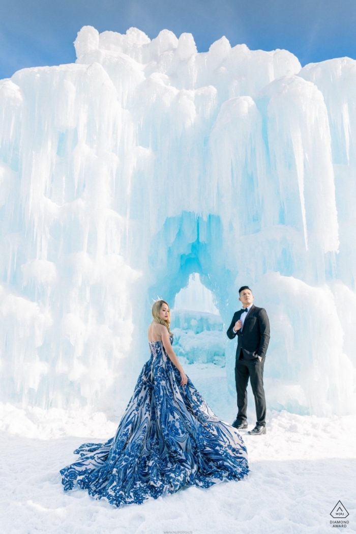 Foto di: <a href="https://www.wpja.com/photos/diamond-award-top-wedding-engagement-photographer/2425476"> Thinh Phan - Chandler Arizona Fotografia di fidanzamento con il ghiaccio