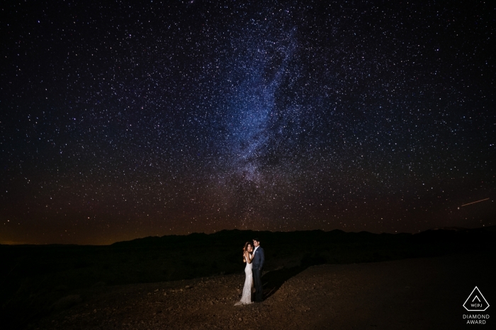 Photo by: <a href="https://www.wpja.com/photos/diamond-award-top-wedding-engagement-photographer/2429616">Tanya Parada - Los Angeles California Santa Monica Wedding Photographer - Long Exposure Engagement Portrait