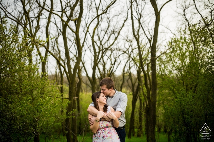 Photo by: <a href="https://www.wpja.com/photos/diamond-award-top-wedding-engagement-photographer/2450351">Matouš Bárta - Prague Brno afternoon walk during an engagement portrait session for a couple about to marry