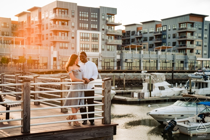 Boston, Massachusetts engagement photographer | portrait session at the Marina docks