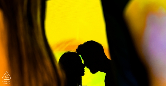 Photo by: <a href="https://www.wpja.com/photos/diamond-award-top-wedding-engagement-photographer/2448946">Thinh Phan - Chandler Arizona Spacewonder, Arizona engagement photo shoot - Love's shadow on this couple silhouetted