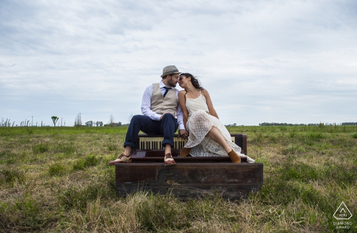 Sessão de noivado em San Antonio de Areco, Buenos Aires | Sessão de fotos na fazenda da noiva