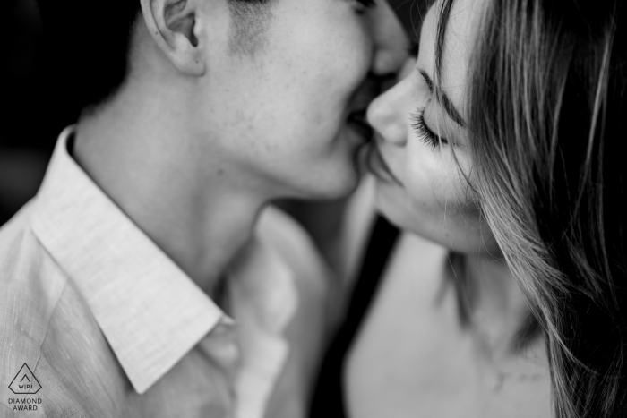 Photo by: <a href="https://www.wpja.com/photos/diamond-award-top-wedding-engagement-photographer/2434751">Nicole Chan - Quincy Massachusetts Maui, Hawaii engagement session in black-and-white | Destination wedding and portrait photographer