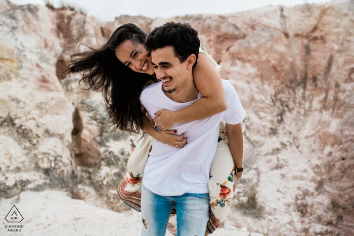 Macae Pre Hochzeit Porträt-Foto-Shooting für dieses frisch verlobte Paar