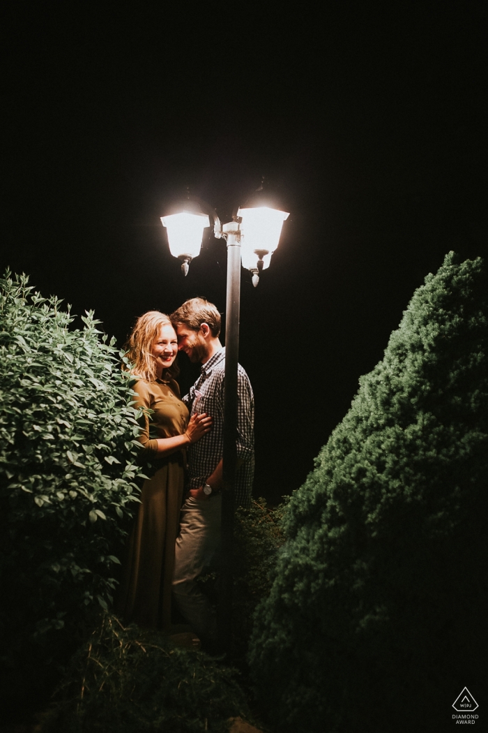 Photo by: <a href="https://www.wpja.com/photos/diamond-award-top-wedding-engagement-photographer/2468566">Martin Almasi - Zvolen Topoľčany, Slovakia - Lamp in old town was great opportunity for late photo during their engagement photo session