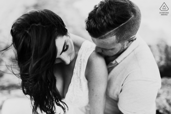 Photo by: <a href="https://www.wpja.com/photos/diamond-award-top-wedding-engagement-photographer/2470576">Lukas Guillaume - Miami Florida Intimate Engagement Photo from the Boca Raton Beach, FL