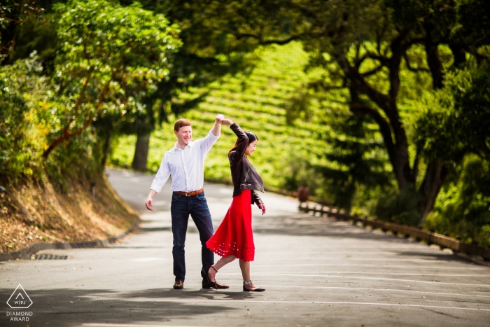 Thomas Fogarty Weingut, Woodside Engagement Portrait Session