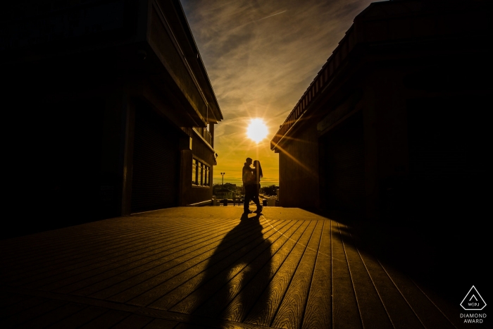 Photographe avant le mariage de Point Pleasant dans le New Jersey: "Dernière photo à leur départ. Je l'ai vue, je les ai arrêtées et j'ai cliqué."