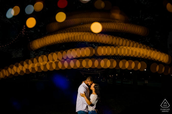 Philadelphia Art Museum Engagement Portraits - Bokeh love at the Art Museum 