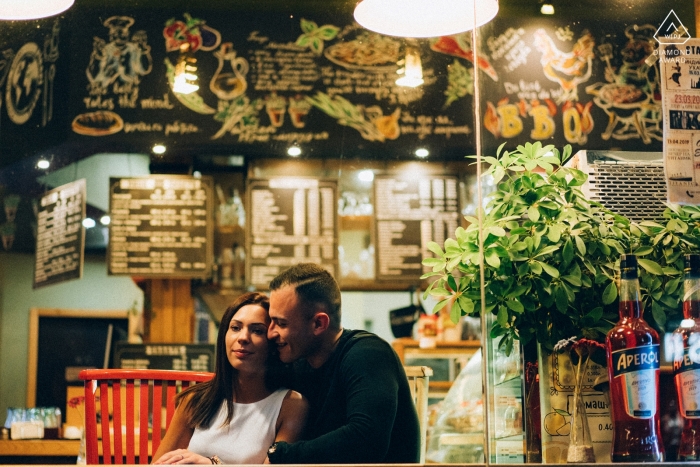 Ruse, Bulgaria - Love Couple Portrait In The Bar 