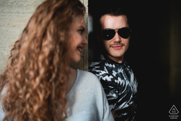 Foto door: <a href="https://www.wpja.com/photos/diamond-award-top-wedding-engagement-photographer/2479586"> Bozhidar Krastev - Ruse Ruse, Bulgarije engagement shoot - Love through the sunglasses