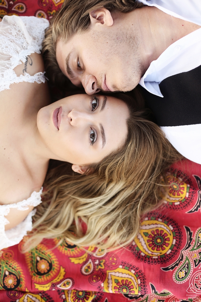 Bursa, Turkey engaged couple portrait 