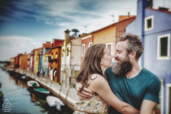 Pré sessão de casamento no colorido Burano