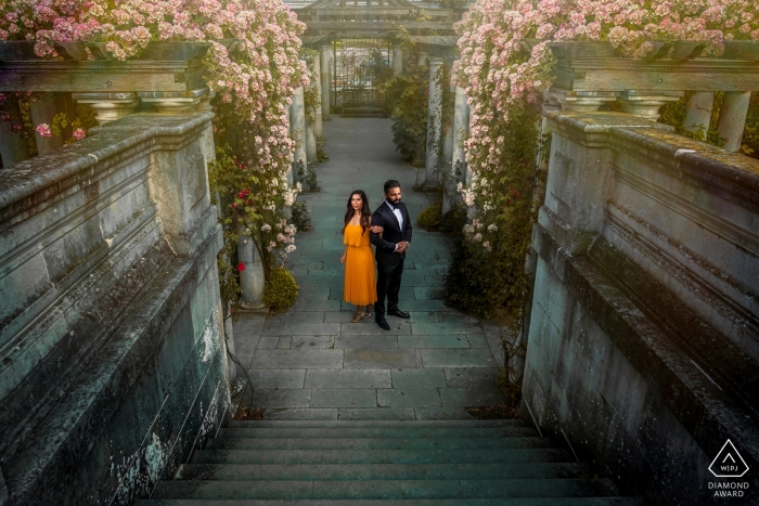 The Pergola, Hamstad Heath London Couple portrait at the pergola 