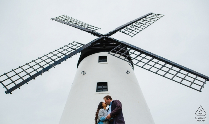 Photo by: <a href="https://www.wpja.com/photos/diamond-award-top-wedding-engagement-photographer/2516116">Jonny Barratt - Stroud Gloucestershire Lytham Windmill Museum Lancashire, UK engagement photo at windmill
