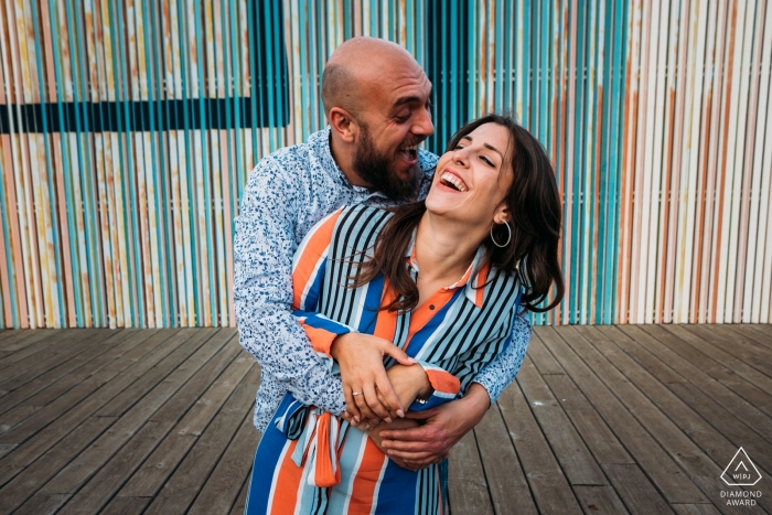 Photo by: <a href="https://www.wpja.com/photos/diamond-award-top-wedding-engagement-photographer/2522411">Jose Miguel Perez Nunez - Murcia Murcia Cartagena lovers during engagement session at the boardwalk