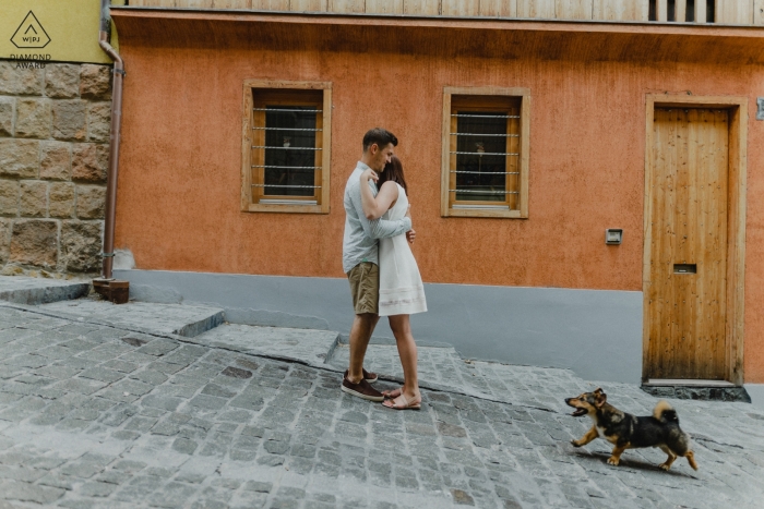 Photo by: <a href="https://www.wpja.com/photos/diamond-award-top-wedding-engagement-photographer/2524211">Krisztian Bozso - Budapest Budapest Budapest, Hungary engagement photos - The Dog come to the frame