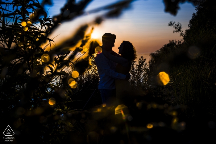 Pays-Bas Haarijnse Plas - portrait de silhouette de bokeh