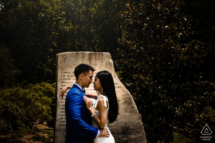 Virginia Brookside Gardens vor der Hochzeit Portrait Session