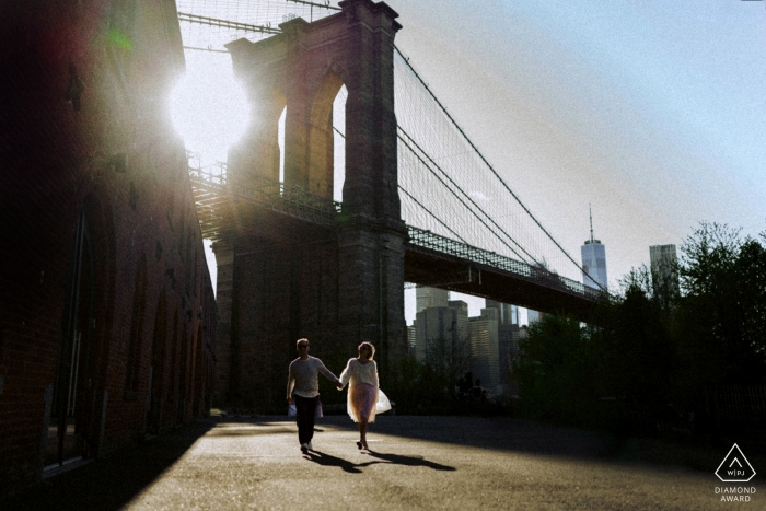 Photo by: <a href="https://www.wpja.com/photos/diamond-award-top-wedding-engagement-photographer/2538056">Alex Paul - Boston Massachusetts NYC engagement sunset photo session with bridge