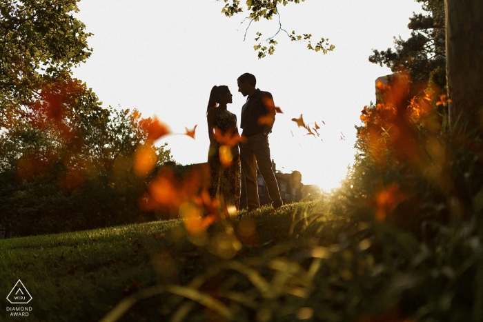 Photo by: <a href="https://www.wpja.com/photos/diamond-award-top-wedding-engagement-photographer/2538321">Alex Paul - Boston Massachusetts Boston engagement portrait at the park in the afternoon sun.