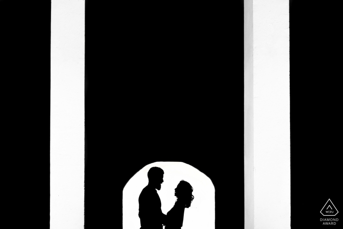 Photo by: <a href="https://www.wpja.com/photos/diamond-award-top-wedding-engagement-photographer/2543333">Ian Chin - San Francisco California CSU east bay portriats for engagement shoot in black and white.