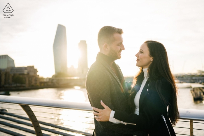 Engagement Session Portraits on London Bridge 