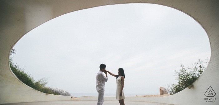 Portraits de pré-mariage à Beijing avec un couple engagé