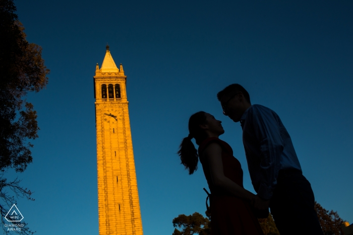 Photo by: <a href="http://www.wpja.com/photos/diamond-award-top-wedding-engagement-photographer/2546981">Chris Shum - Sunnyvale California UC Berkeley Engagement Portraits by the Clock Tower